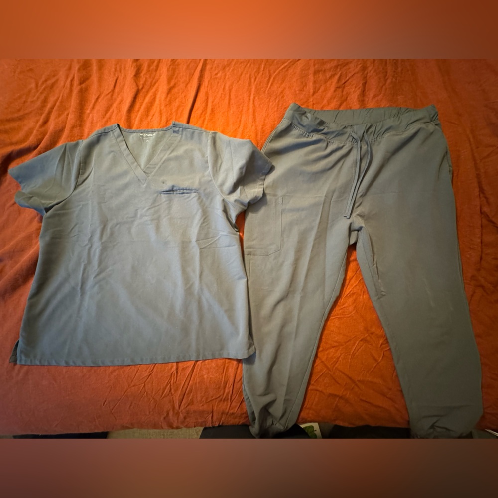 Mandala Scrubs, 2XL, Pewter